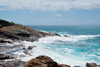 Scenic view of sea against sky