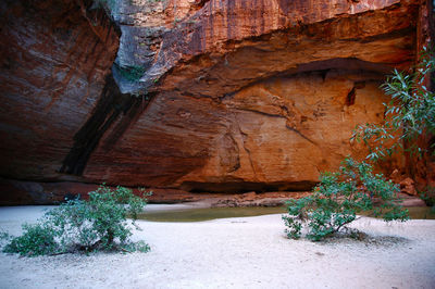 Rock formations in cave