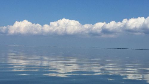 Scenic view of calm sea against sky