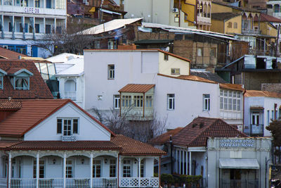 Tbilisi old town and city center view and landscape, georgia.