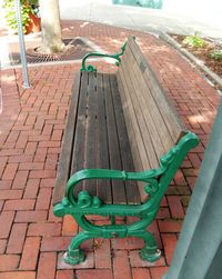 Empty benches in the dark