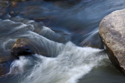 River water running fast