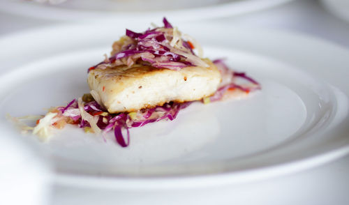 Close-up of food in plate