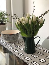 Close-up of potted plant on table