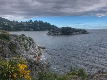 Scenic view of sea against sky