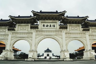 Low angle view of historical building against sky