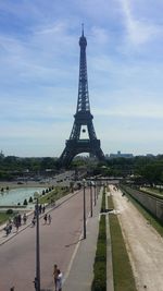 Eiffel tower with eiffel tower in background