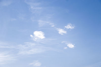 Low angle view of clouds in sky