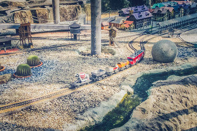 high angle view