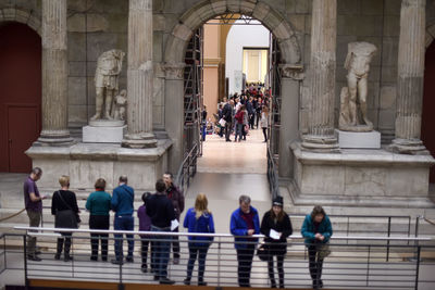 Group of people in historic building