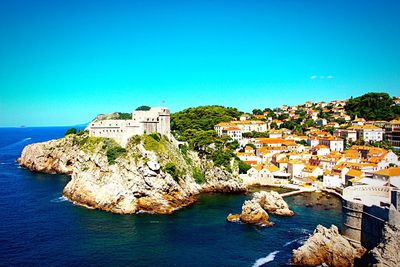 Houses in the sea