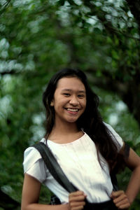 Portrait of a smiling young woman