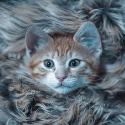 Close-up portrait of a cat