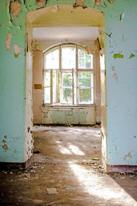 Interior of abandoned house