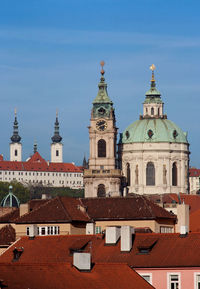 St nikolas church, one of the most important buildings of baroque prague