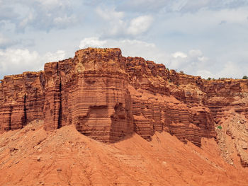 View of rock formations