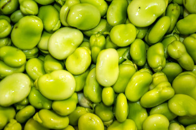 Full frame shot of green tomatoes in market