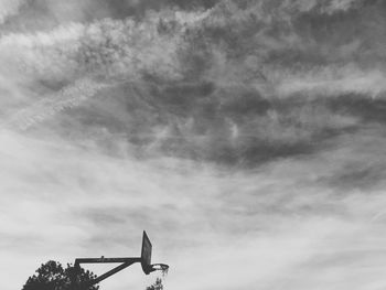 Low angle view of cloudy sky
