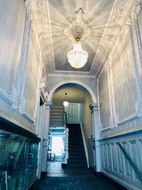 Low angle view of ceiling of building