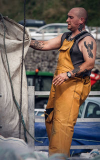 Man standing outdoors