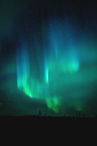 Low angle view of sky at night