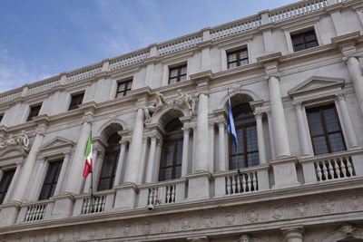 Low angle view of historical building against sky