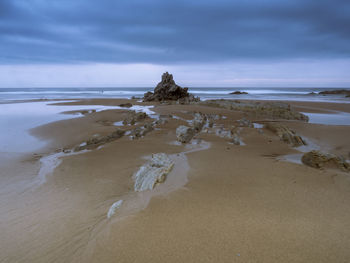 View of sand on beach