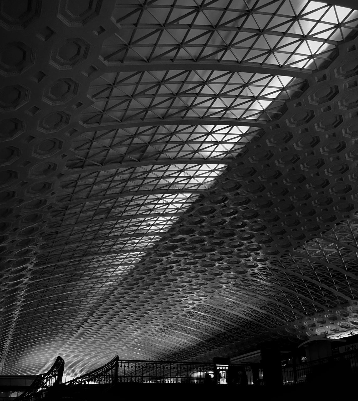 LOW ANGLE VIEW OF RAILROAD STATION