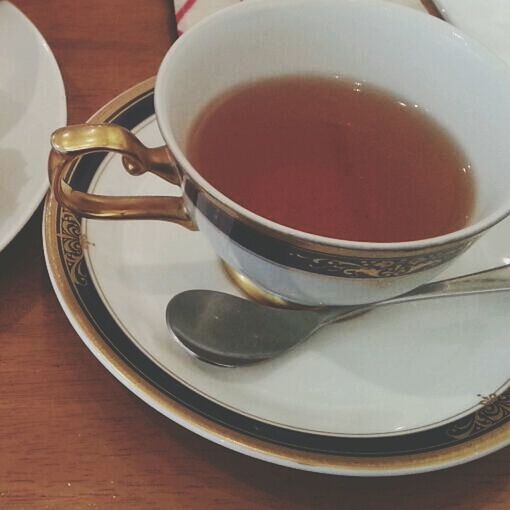 indoors, food and drink, drink, table, coffee cup, still life, refreshment, saucer, high angle view, freshness, coffee - drink, spoon, cup, close-up, coffee, bowl, directly above, no people, healthy eating, tea cup