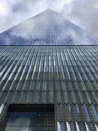 Low angle view of modern building against sky