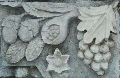 Close-up of stone sculpture