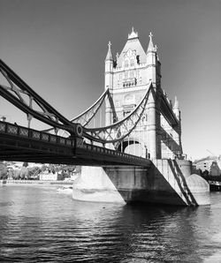 View of bridge over river