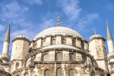 Low angle view of historic building against sky