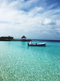 Scenic view of sea against sky