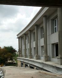 View of building against cloudy sky