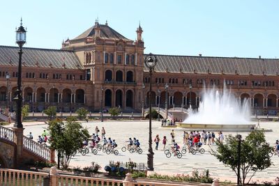 Low angle view of historical building