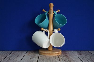 Close-up of trophy on table