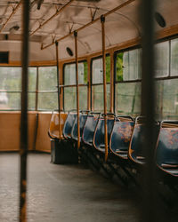 Train in empty room
