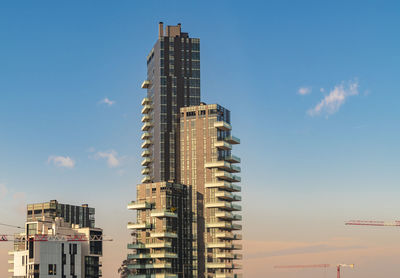 Porta garibaldi financial district business center with modern towers