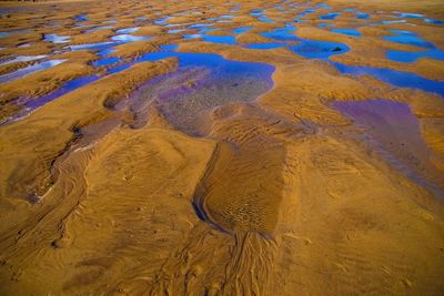 Full frame shot of painting on sand