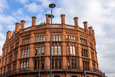 Low angle view of building against sky