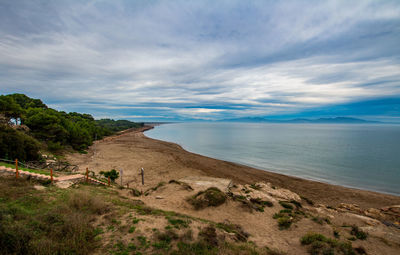 Empty little beach in spain