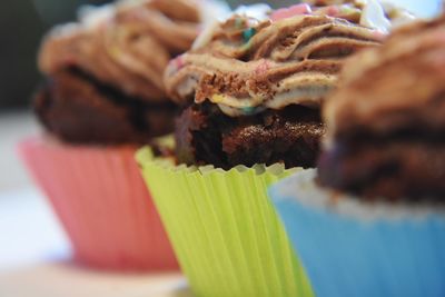 Close-up of cake on table