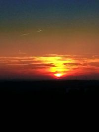 Scenic view of sky at sunset