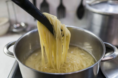 Close-up of tea in bowl