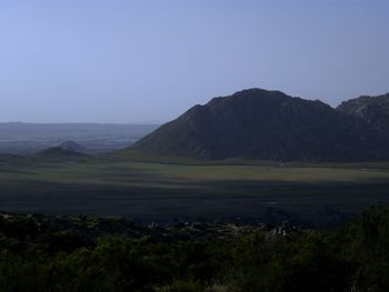 Scenic view of landscape against sky