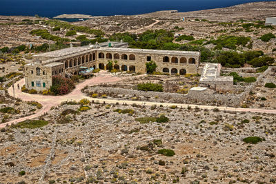 Old isolation hospital in comino malta