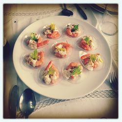 Close-up of served food