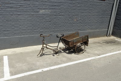 Bicycle on wall