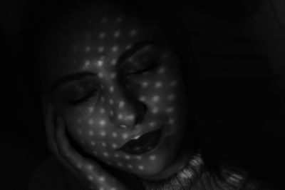 Close-up portrait of a girl